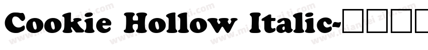 Cookie Hollow Italic字体转换